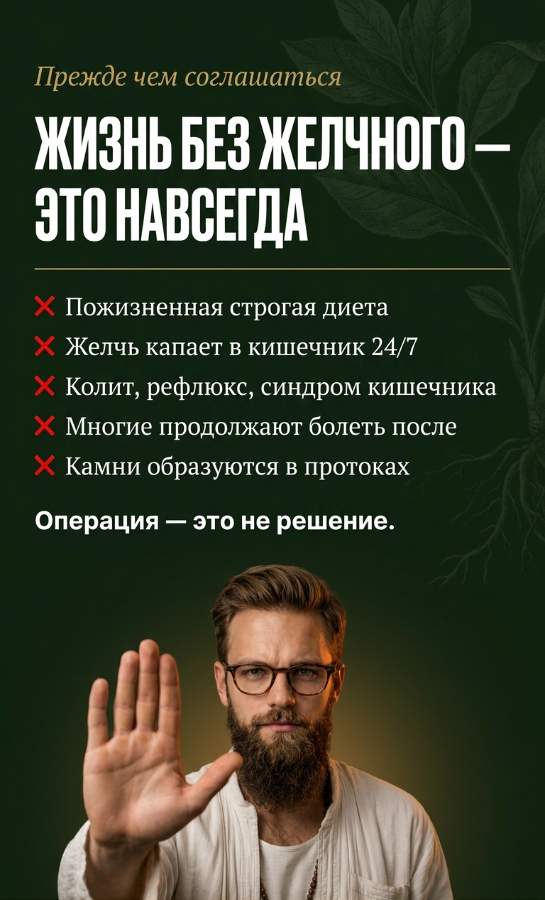 Жизнь без желчного — это навсегда